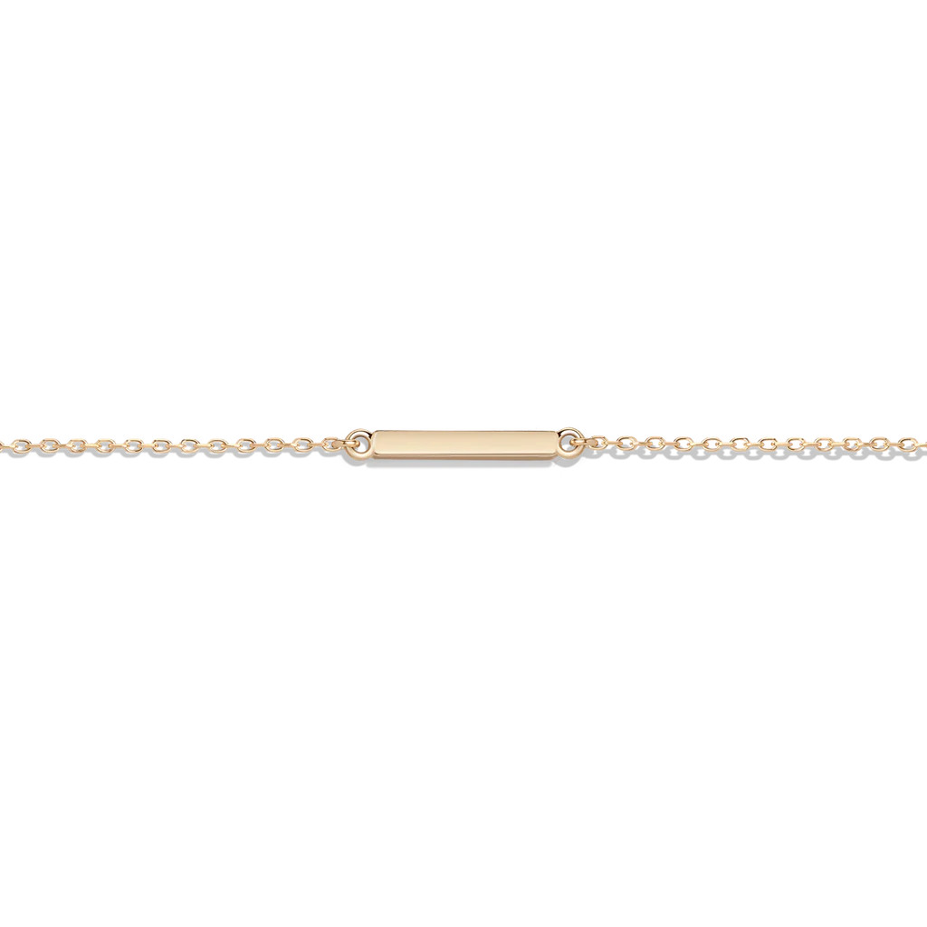 Midi Gold Bar Anklet | AUrate New York