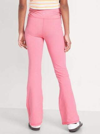 High-Waisted PowerChill Side-Ruched Flared Leggings for Girls | Old Navy (US)