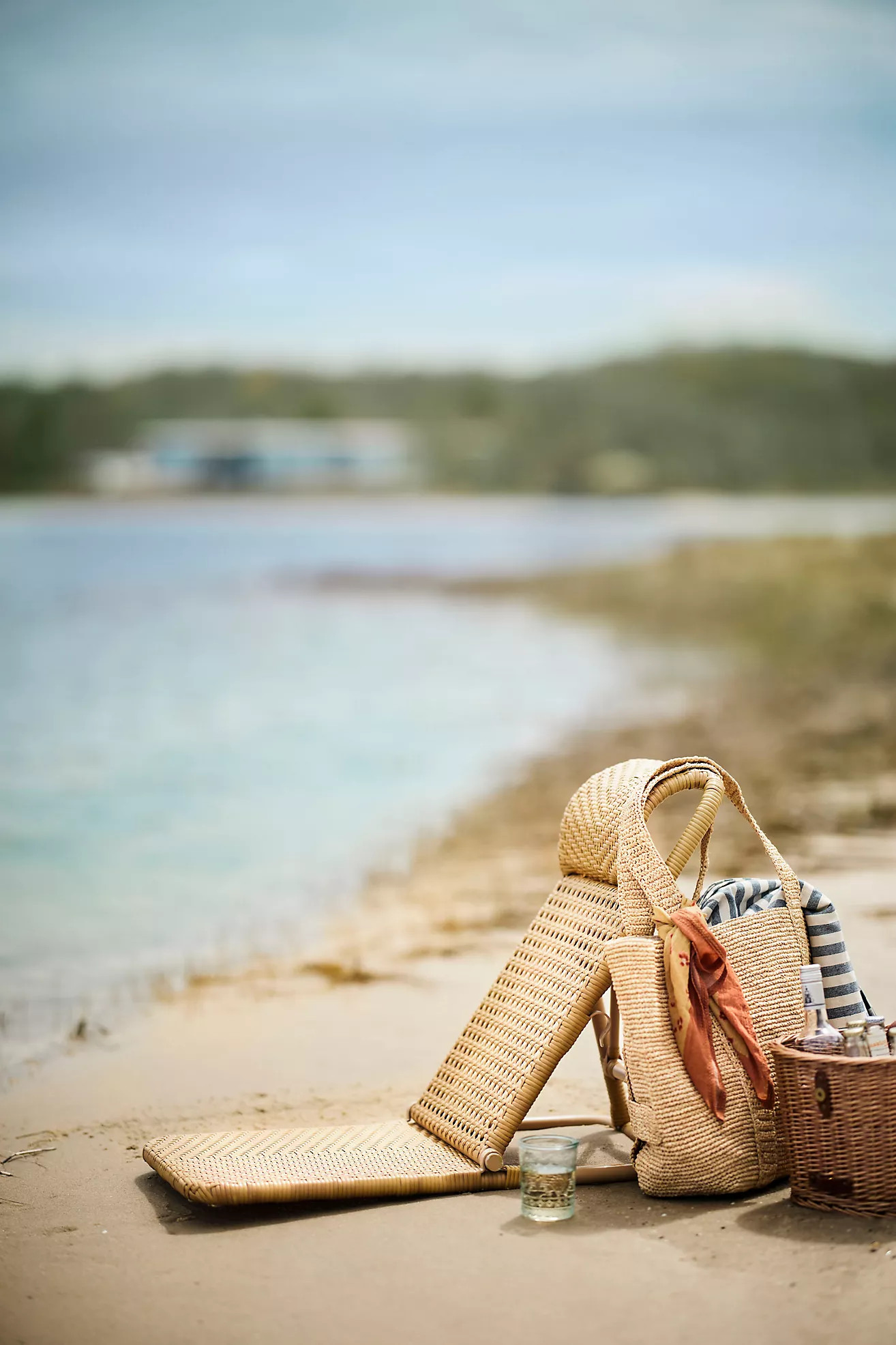 Folding Rattan Lounge Chair | Anthropologie (US)