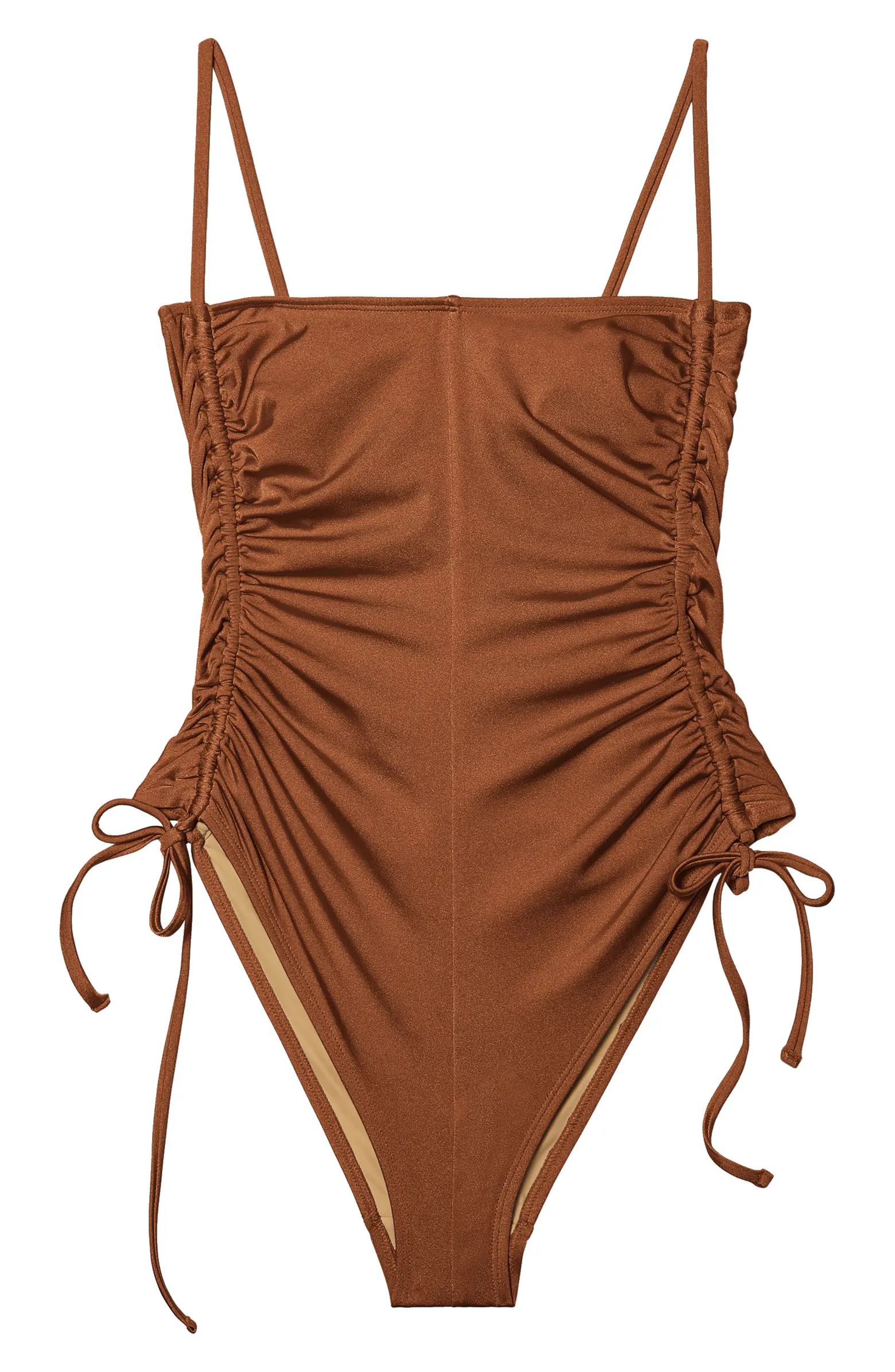 Disco Ruched One-Piece Swimsuit | Nordstrom