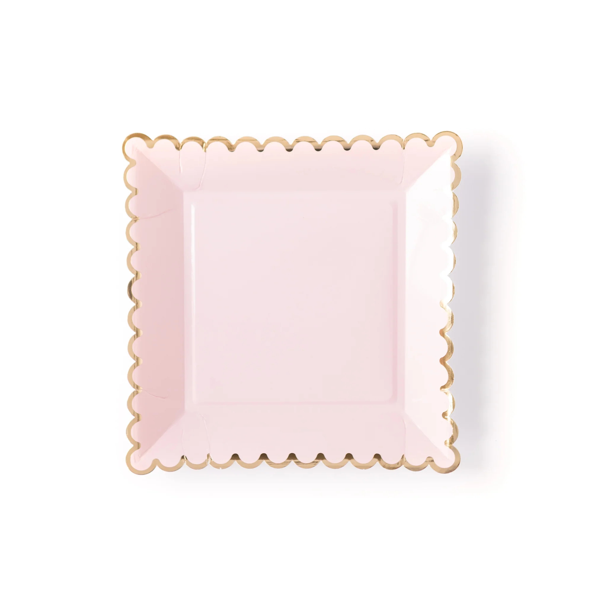 Blush Scalloped 9" Paper Plates | My Mind's Eye