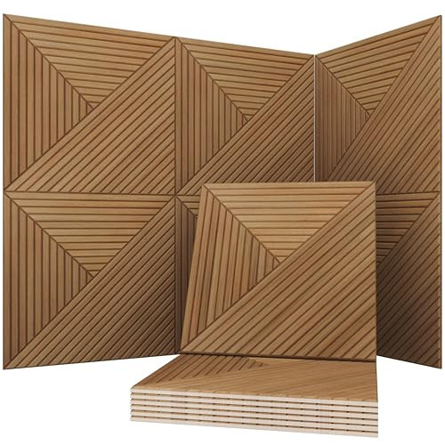 Soon Global Acoustical Wall Panels, 6-Piece 23.62 X 23.62 Inches Art Acoustic Panels, Decorative Acoustic Panels, Acoustic Wall Panels, Sound Absorbing Wall Art, Arcadian Vortex | Amazon (US)