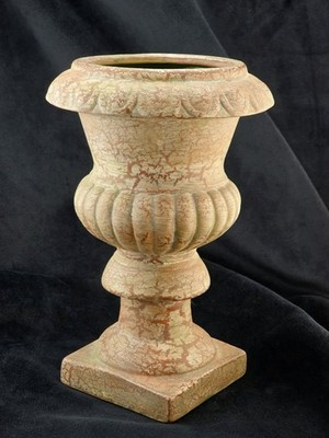 Caffco Ceramic Urn Planter 8¼" Distressed Tuscan Acanthus Classical Vase Vintage | eBay | eBay US