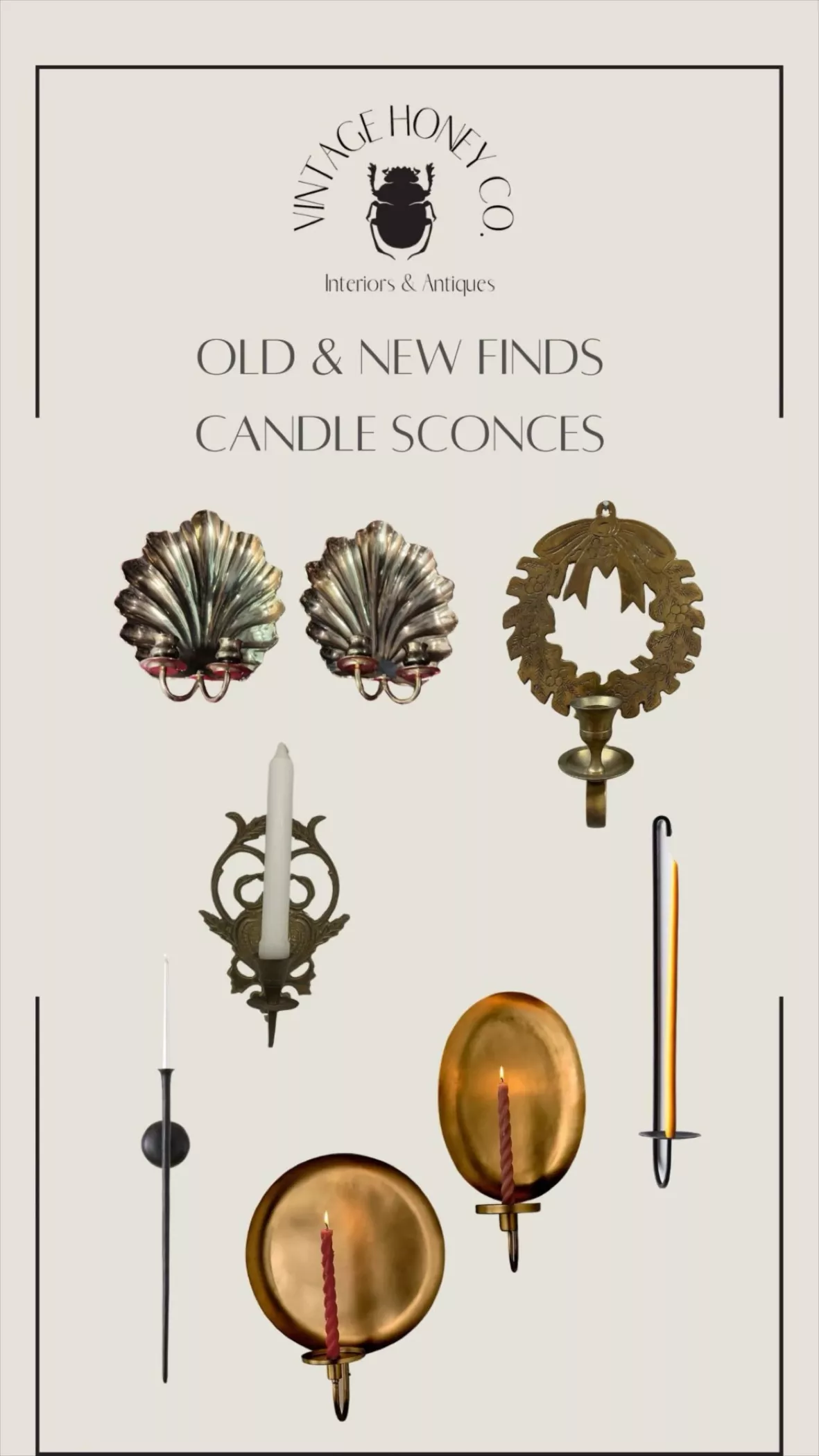 Vintage Brass Seashell Candelabras … curated on LTK