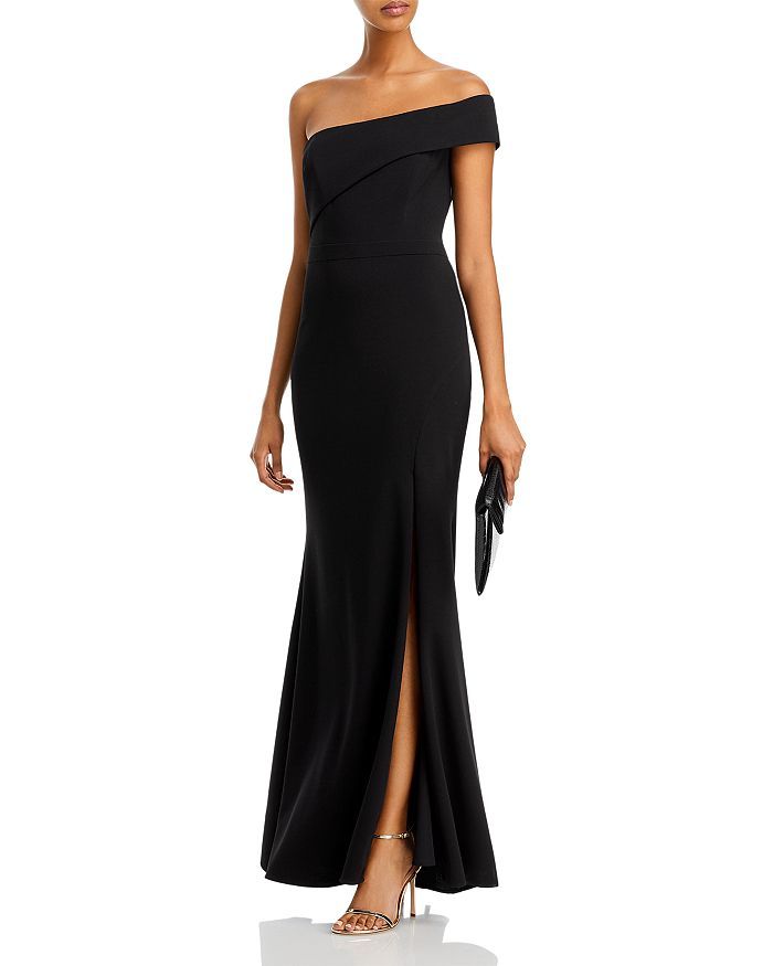 Scuba Crepe Off-the-Shoulder Gown - 100% Exclusive | Bloomingdale's (US)