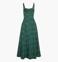 The Jude Dress - Green Scallop Bow Chintz | Hill House Home US