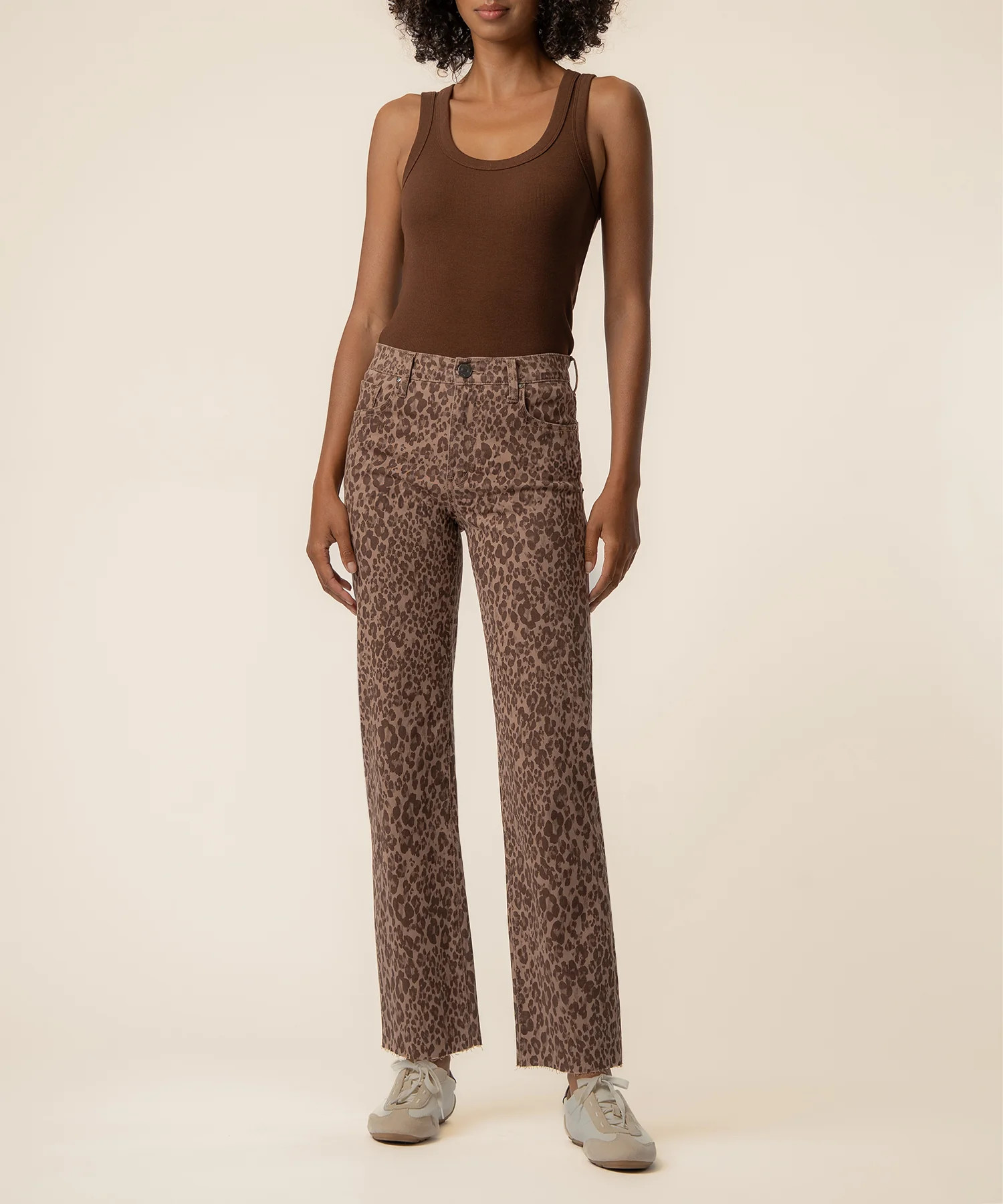 Avery High Rise Straight Leg Exclusive in Chestnut | Kut From Kloth