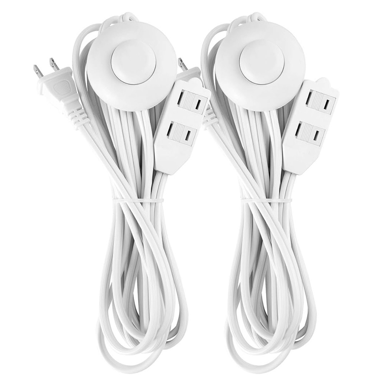 Making life easier with a few extra swaps for a simpler home life, like these set of two (2) 12’ extension cords with Hand/Foot Switch