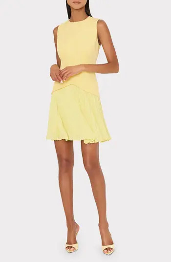 Haddy Pleated Sleeveless Minidress | Nordstrom