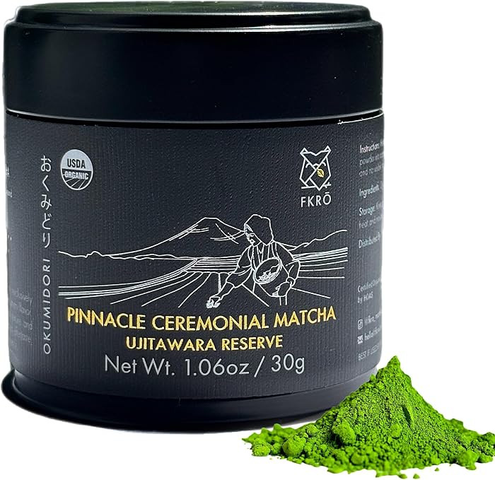 FKRO Pinnacle Okumidori Ceremonial Reserve Matcha | USDA Organic, 1st Harvest Ceremonial Grade Ma... | Amazon (US)
