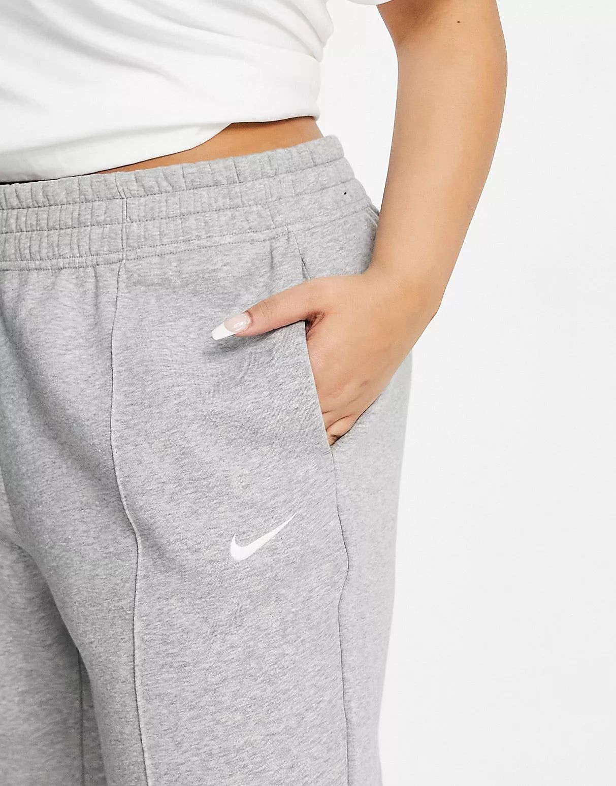 Nike Plus Collection Fleece loose-fit cuffed sweatpants in gray | ASOS (Global)