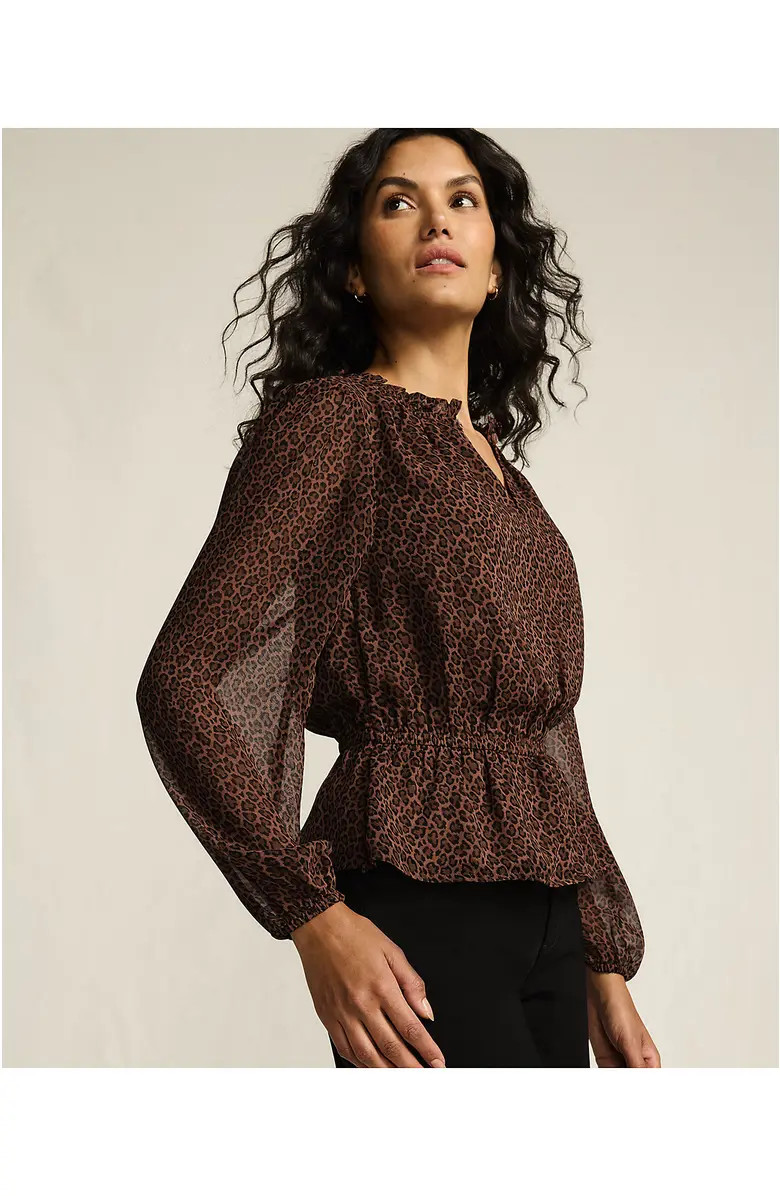 Lands' End Chiffon Peplum Top | Nordstrom | Nordstrom