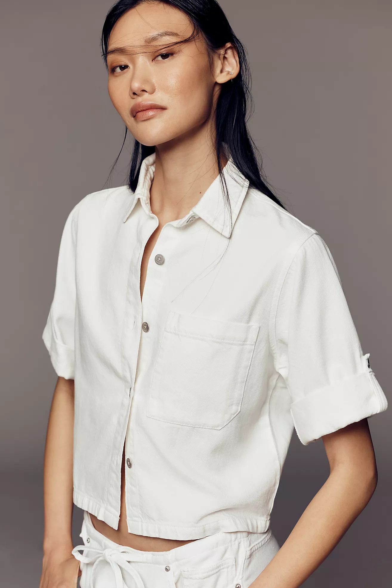 DL1961 Montauk Cuffed Sleeve Aura Shirt | Anthropologie (US)