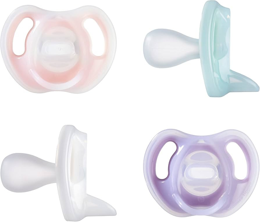 Tommee Tippee Ultra-Light Silicone Pacifier, Symmetrical One-Piece Design, BPA-Free Silicone Bink... | Amazon (US)