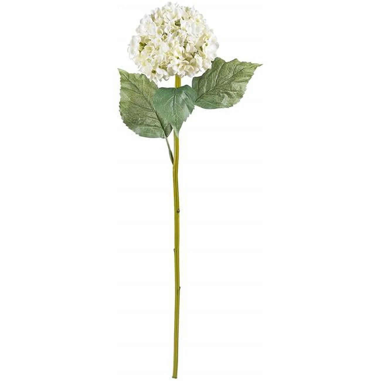 Nearly Natural 2140-S4-WH 30 in. Hydrangea Artificial Flower, White - Set of 4 | Walmart (US)