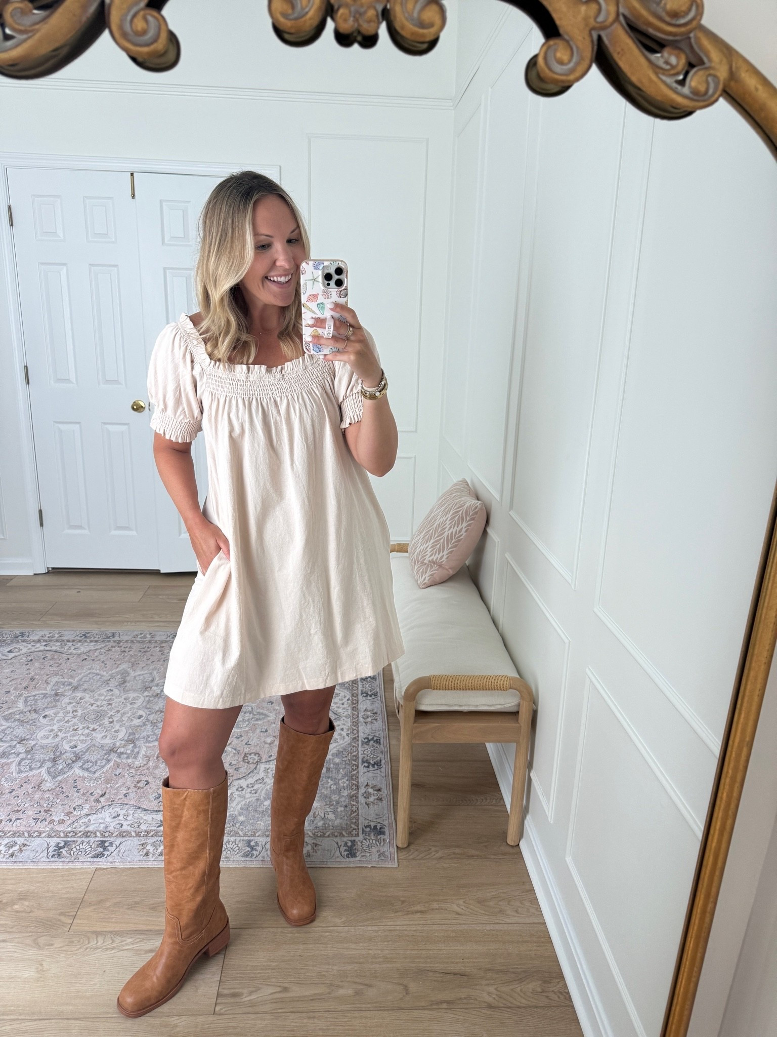 Summer mini dress! Date night outfit - wearing a med