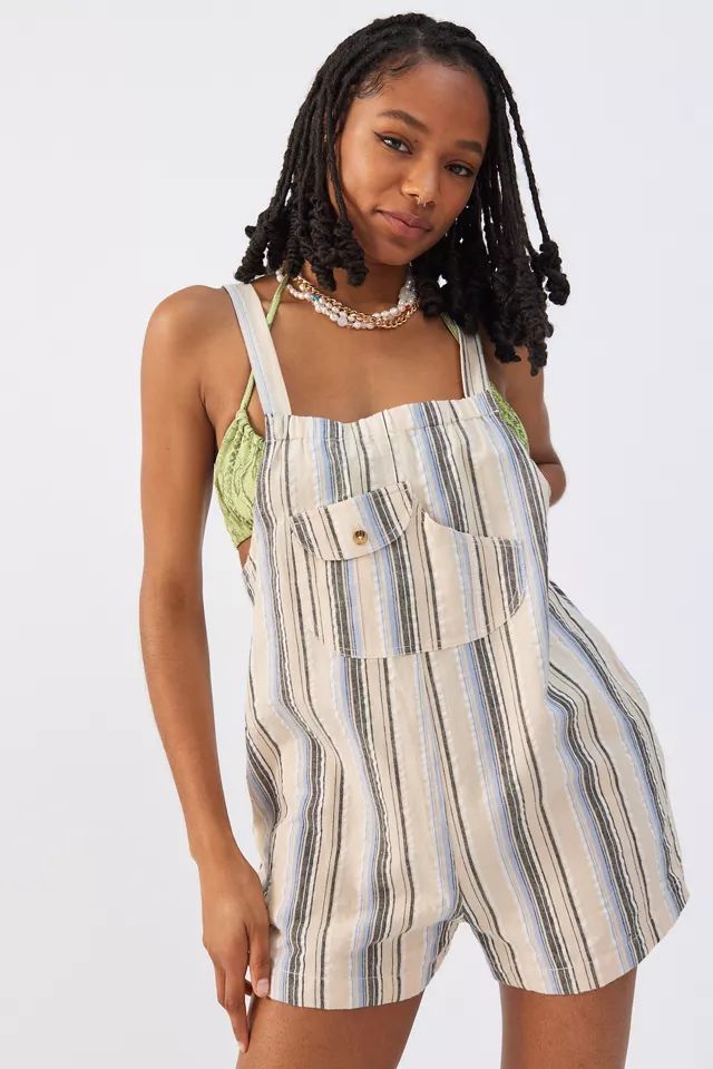 UO Chelsea Linen Shortall Overall | Urban Outfitters (US and RoW)
