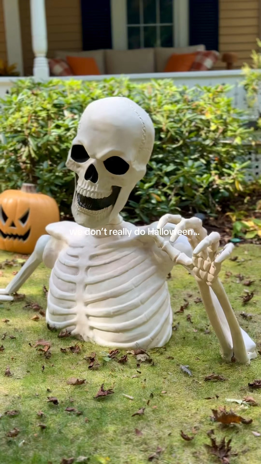Large lawn skeleton on for Halloween.

#LTKHome #LTKmomlife #LTKSeasonal