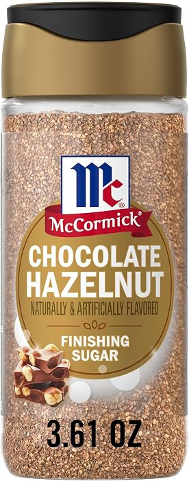 McCormick Finishing Sugar, Chocolate Hazelnut, Rich Hazelnut Flavor, Perfect for Topping Sweets, ... | Amazon (US)