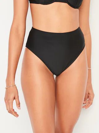 High-Waisted French-Cut Bikini Swim Bottoms for Women | Old Navy (US)