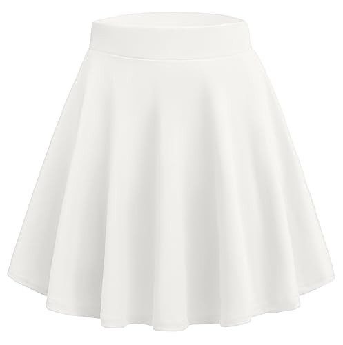 Zeagoo Short White Skirt Women's Low Waist Micro Mini Skirts Skirt Sexy Stretch Black Skirts Basic Summer Outfits White | Amazon (US)