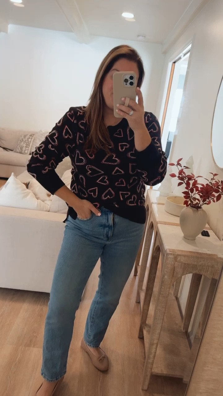 Another darling Valentine’s Day look! This sweater is so cute, easily dress it up or down and it’s only $17! Cute for date night 🤍

Walmart Fashion
Valentine’s Day 

#LTKVideo #LTKSeasonal #LTKover40