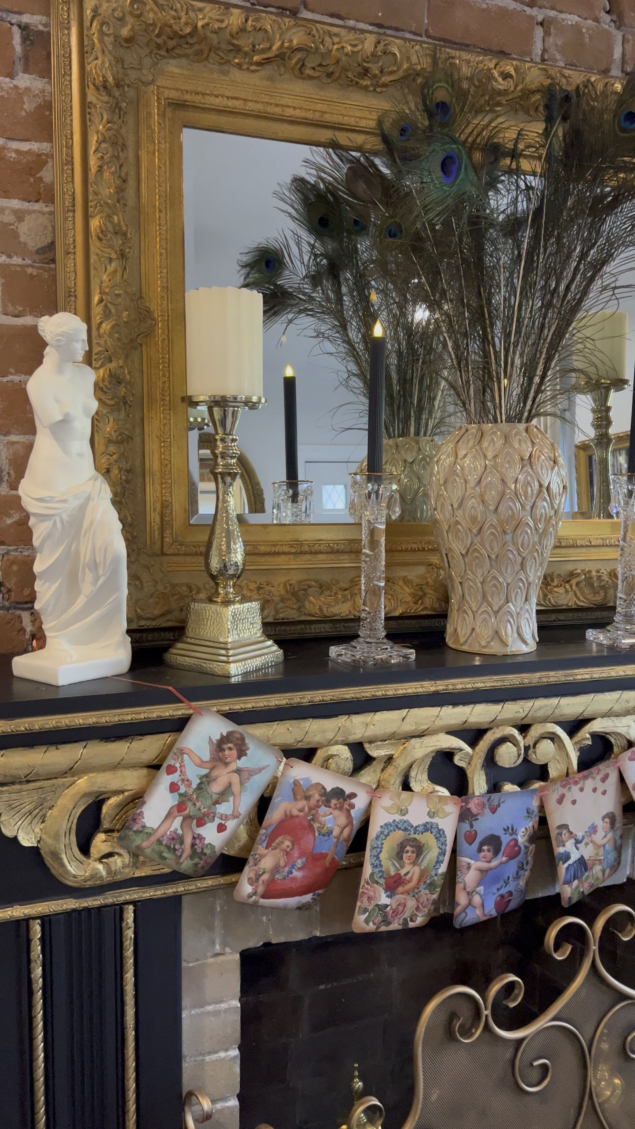 Vintage Valentine home decor inspiration. snop the look! , Candle, Valentines. 
#valentines 

 #LTKSeasonal #LTKHome