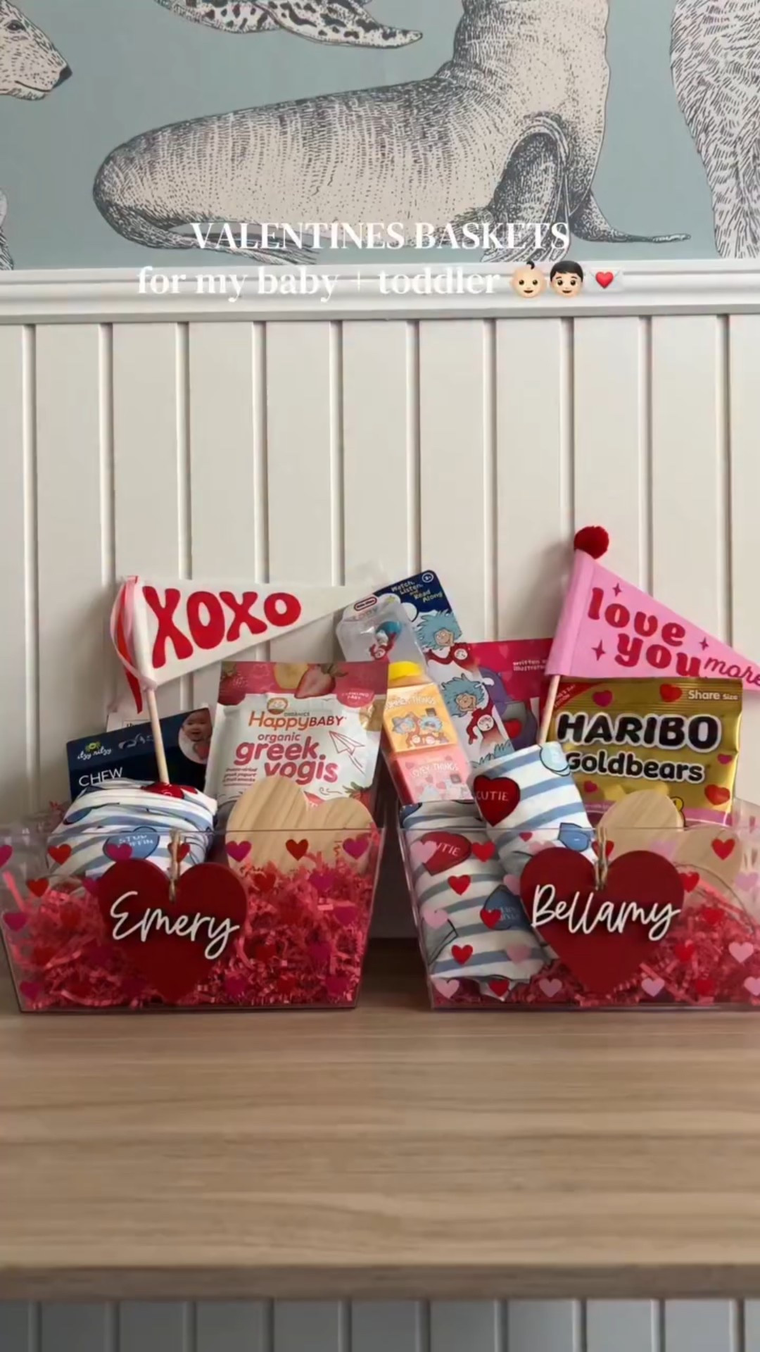 I absolutely love making these little gift baskets for my boys!! I try to keep them practical with something to read, do, eat & wear! do you make your kids Valentine’s Day baskets? 🫶🏻



#valentinesday #vdaybasket #valentinesbasket #boymom #toddlermom

#LTKmomlife #LTKValentine #LTKKids