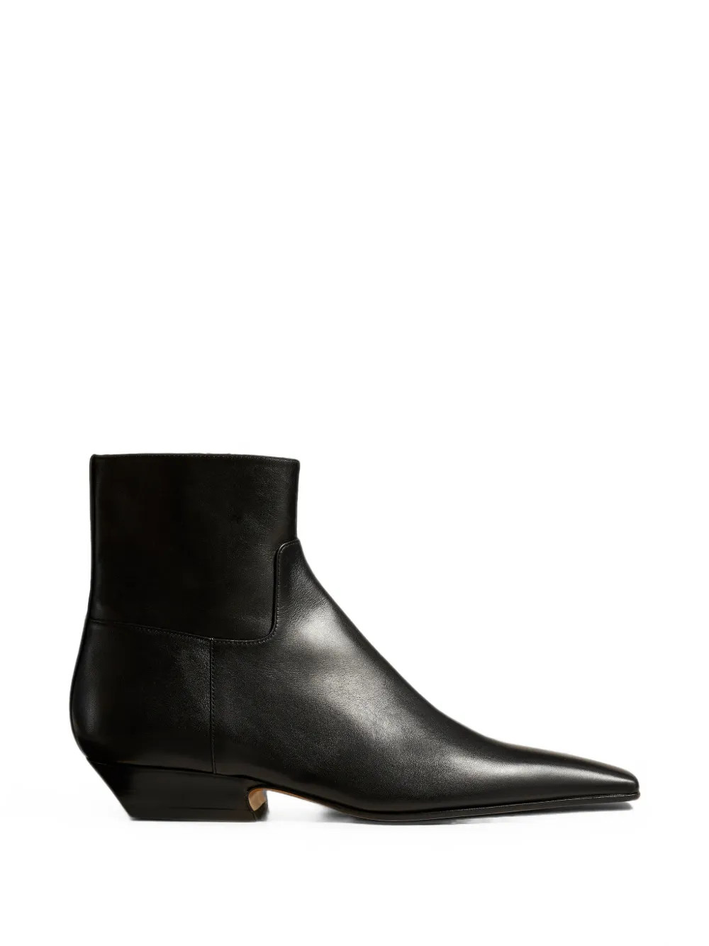 KHAITE The Marfa leather ankle boots - Black | Farfetch Global