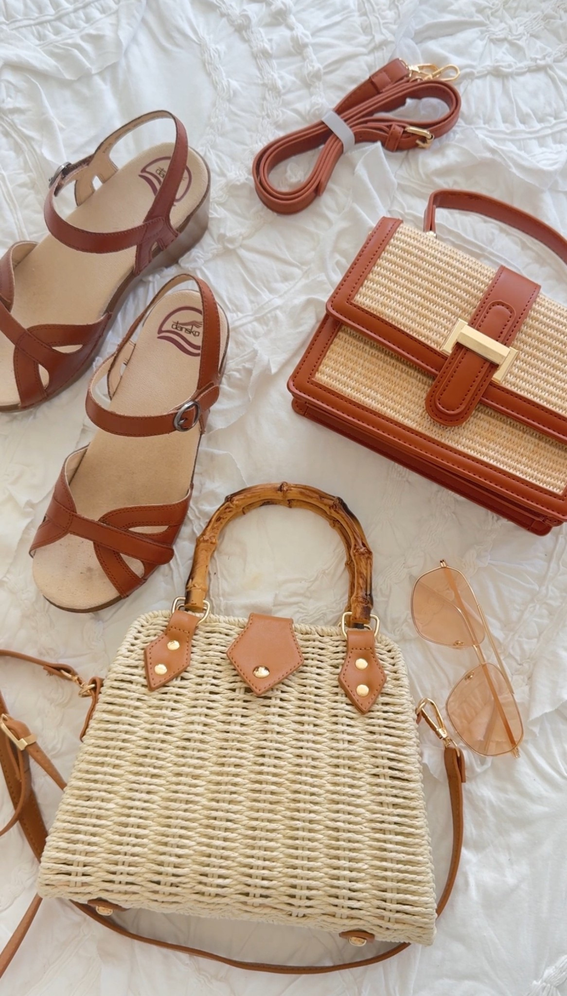 So excited for these recent affordable summer finds.  I’m wearing the shoes to garden tours this summer because they won’t sink down into the grass and they have amazing good arch support and they are Velcro so they can easily change as my feet get swollen in the sun.  Dance made my most asked about garden shoes so I finally ordered some new ones.  👏 😍 If you have troubles and things like plantar fasciitis, you definitely need to check them out.

Woven purse, basket purse, summer sandals, aviators, classic style, affordable finds

#LTKFindsUnder50 #LTKSeasonal
