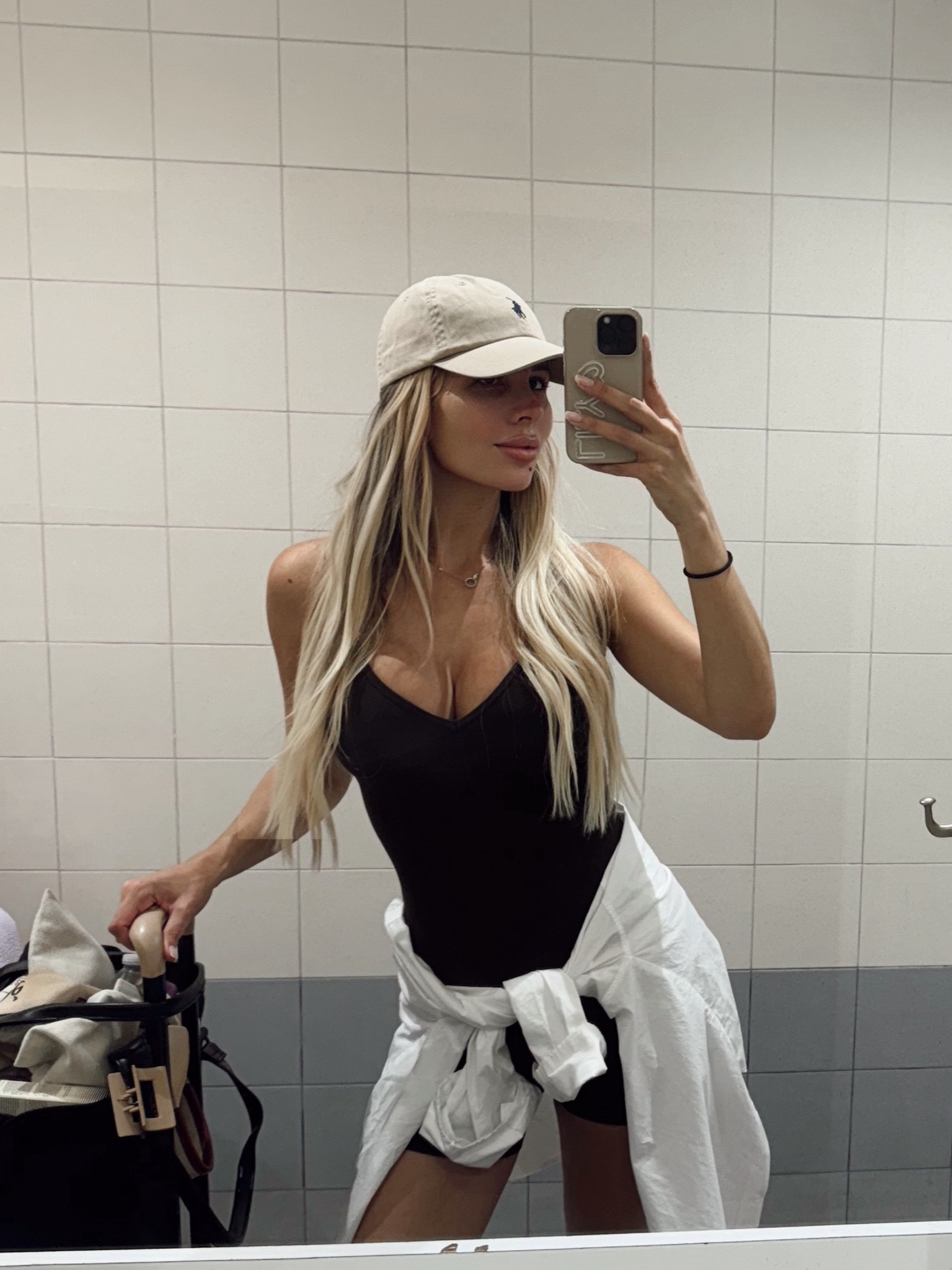 Travel day ootd. 
Ralph Lauren cap. Cotton button down. Beis travel set in black. 
#miami #ltkfind 


#LTKdayinmylife #LTKootd #LTKTravel
