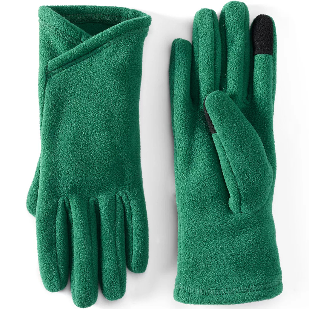 Women's Anyweather Fleece EZ Touch Screen Gloves | Lands' End (US)