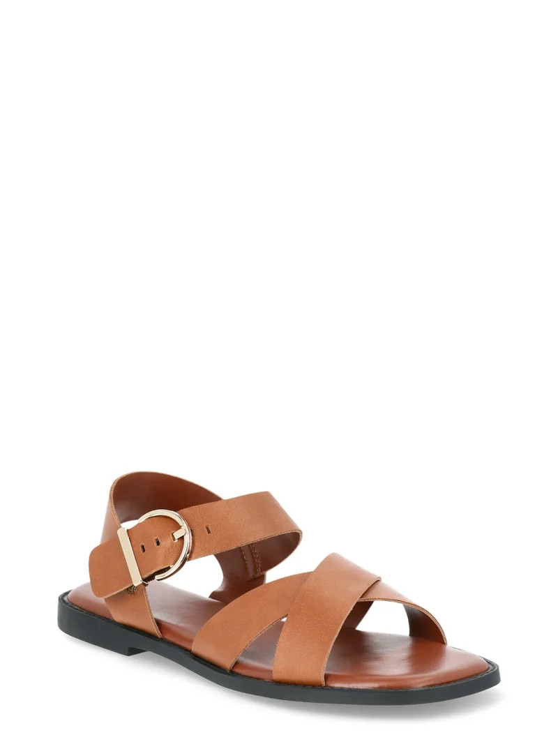 Time and Tru Women's Criss Cross Sandals | Walmart (US)