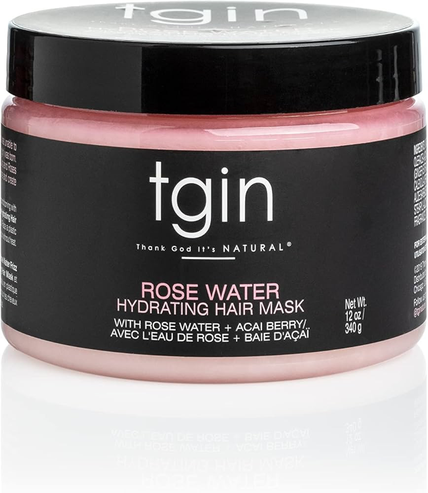 tgin Rose Water Hydrating Hair Mask – Deep Conditioning Hair Mask & Curl Definition – Hairmas... | Amazon (US)
