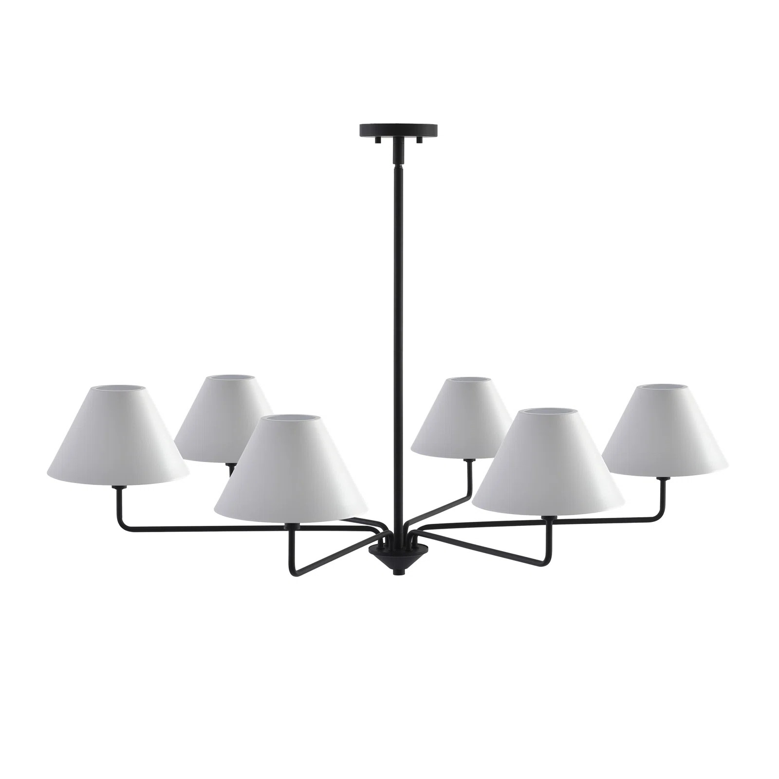 6 - Light Transitional Metal Dimmable Chandelier | Joss & Main
