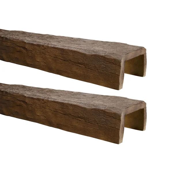 Faux Wood Beam 5 1/8"H x 153"W x 8"D Corner Molding | Wayfair North America