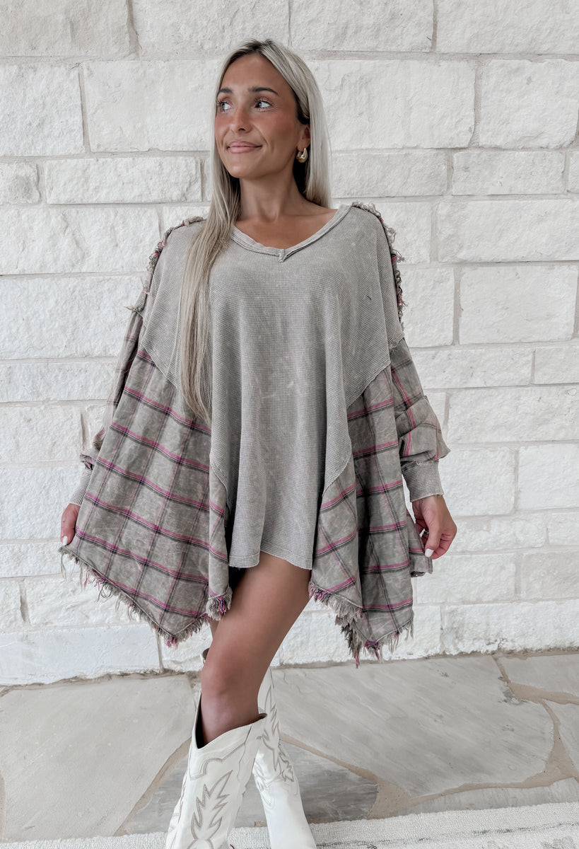 Nothing Better Than This Mineral Wash Oversized Waffle Flannel Top - Olive | CK Squared Boutique