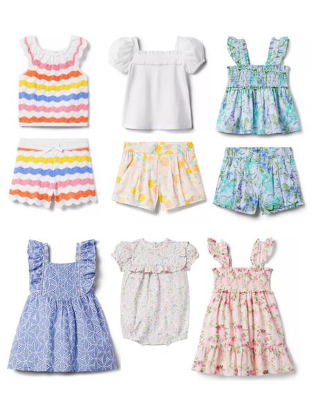 New for spring and summer from Janie and Jack, and it’s all 20% off! These darling floral sets and dresses come in sizes for baby and little girls - they are so sweet! I might need to get that crochet set for my girls 🩷

#LTKSeasonal #LTKkids #LTKbaby