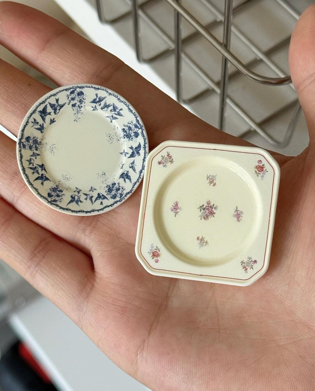 Mini French Vintage Plates — set of 2 (choose pattern) | Etsy (US)