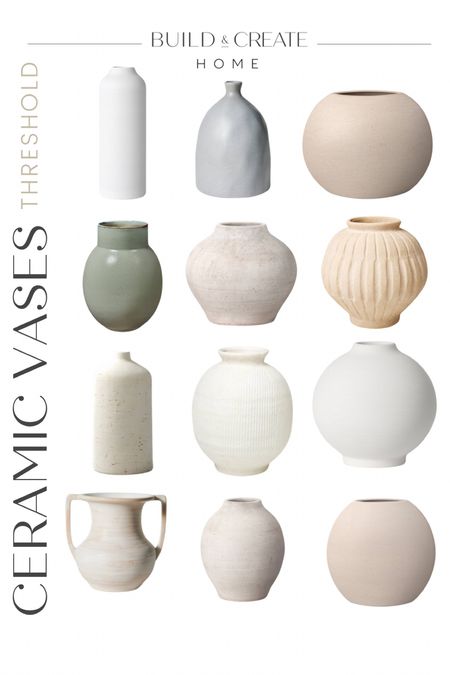 Ceramic vases from Threshold and Studio McGee at Target! 

#LTKfindsunder100 #LTKhome #LTKfindsunder50