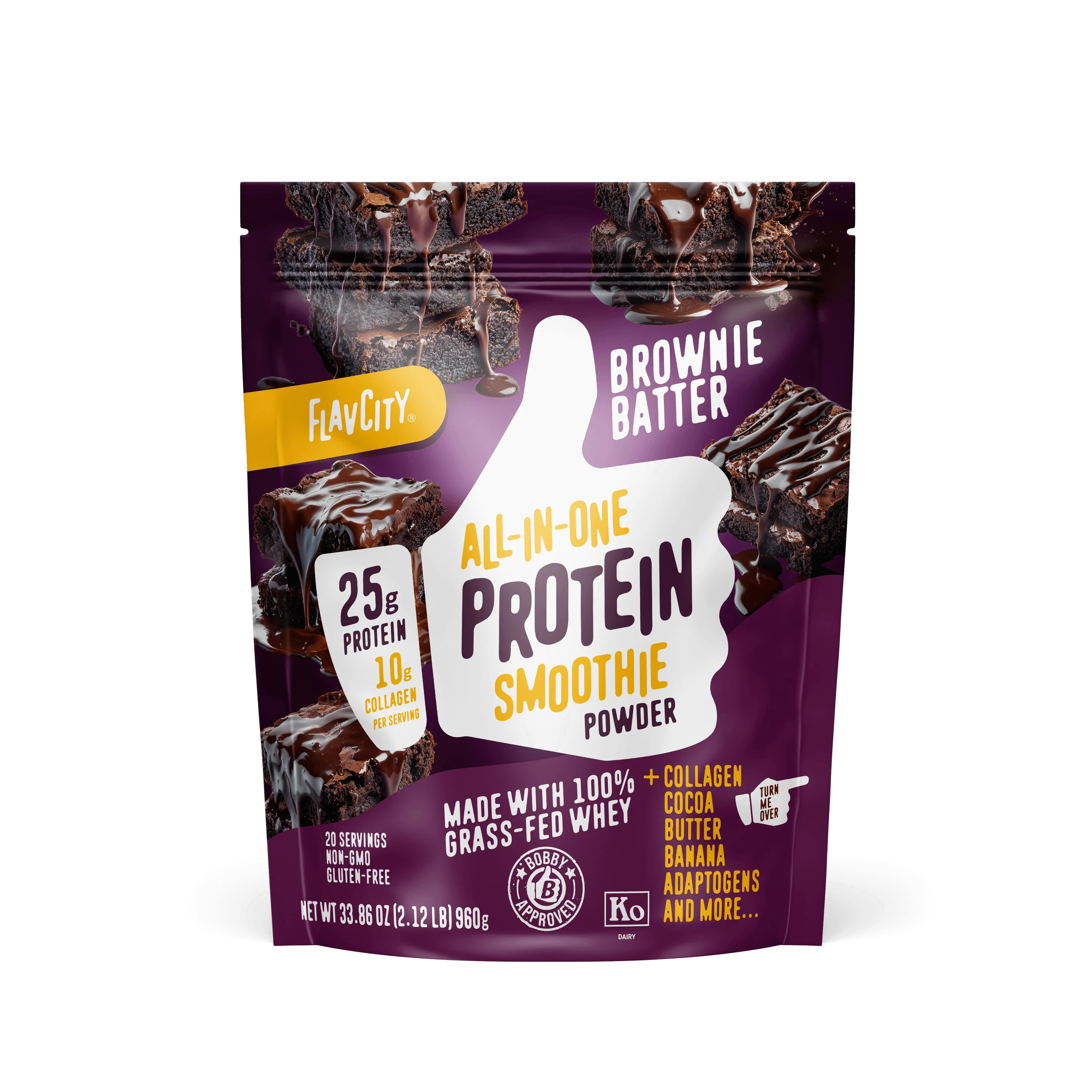 Organic Brownie Batter Protein Powder | FlavCity | FlavCity