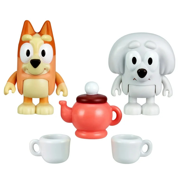 Bluey, School Friends Lila & Bingo, 2-Pack: Tea Party, 2.5 inch Figures with Accessories, Prescho... | Walmart (US)