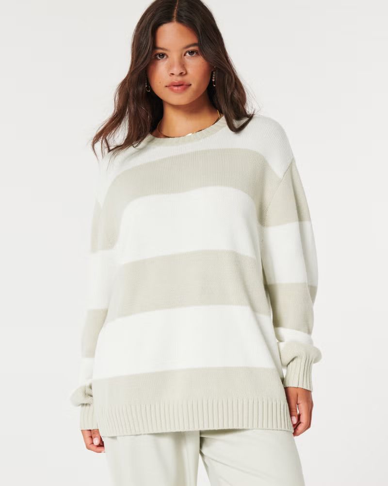 Oversized Crew Sweater | Hollister (US)