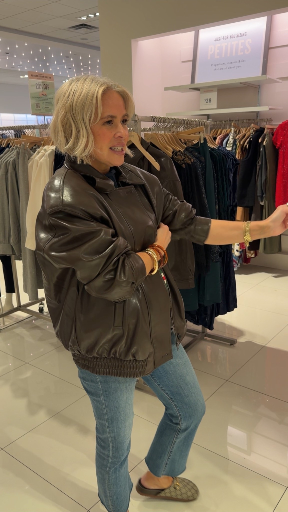 Love this leather jacket from loft! super oversized! wearing size medium here

#LTKdayinmylife #LTKootd #LTKgrwm
