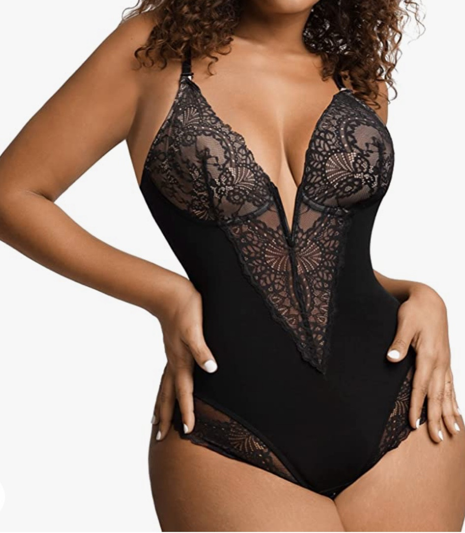 Cute and sexy little date night outfit. Just add shorts (will link) and a black blazer with some strapy heels! 

#datenight #corset #lace #bodysuit #amazon #datenightoutfit 