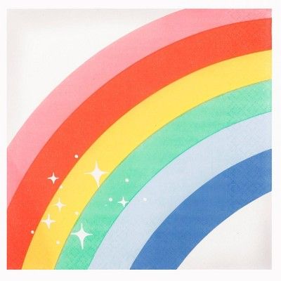 20ct Rainbow Lunch Napkin - Spritz™ | Target