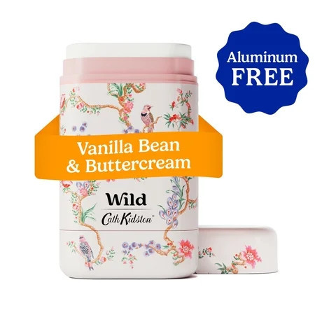 Wild Refillable Deodorant Starter Pack – Aluminum Free. Cath Kidston Birds & Berries Case + Vanilla Bean & Buttercream Refill, for Women and Men, 1.4oz | Walmart (US)