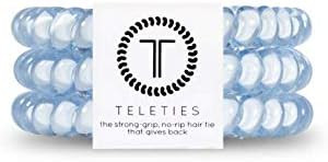 TELETIES - Spiral Hair Coils - Ponytail Holder Hair Ties for Women - Phone Cord Hair Ties - Stron... | Amazon (US)