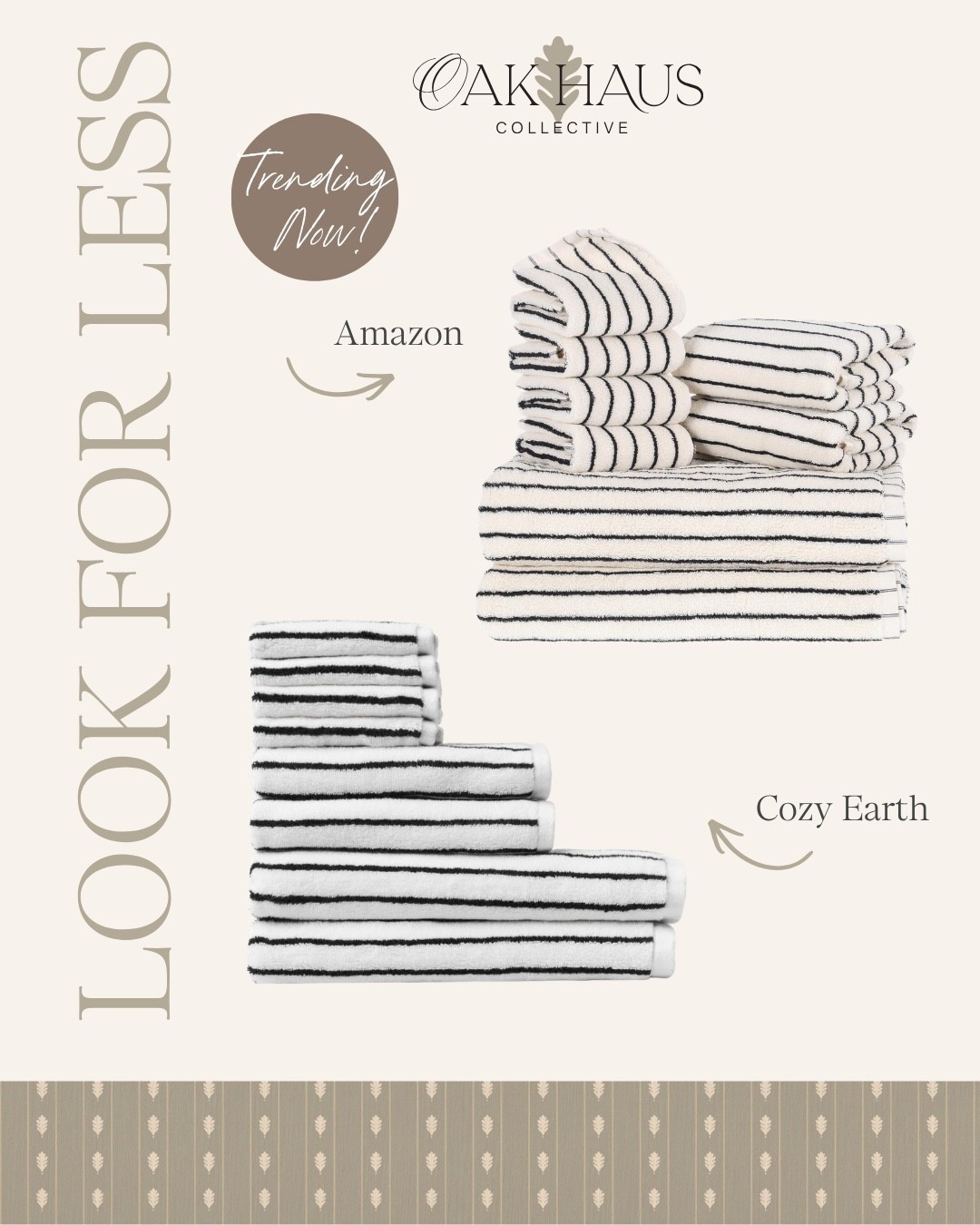 Amazon, Look For Less, Towels, Cute, Chic, Modern, Bathroom, Handtowel

#LTKHome #LTKmorningroutine #LTKdayinmylife