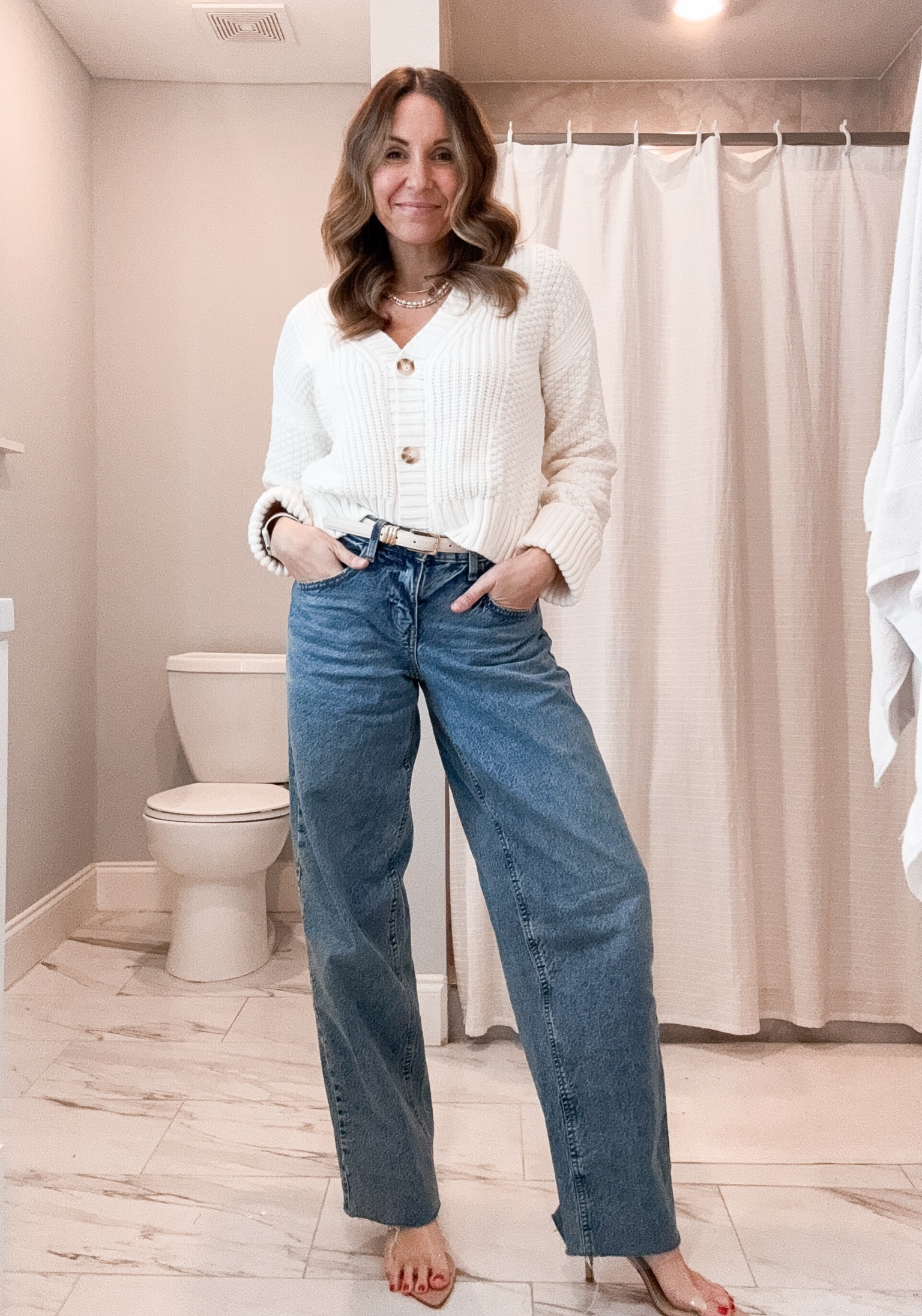 Sweater - XS
Jeans - linked similar 



#LTKFindsUnder50 #LTKSeasonal #LTKStyleTip